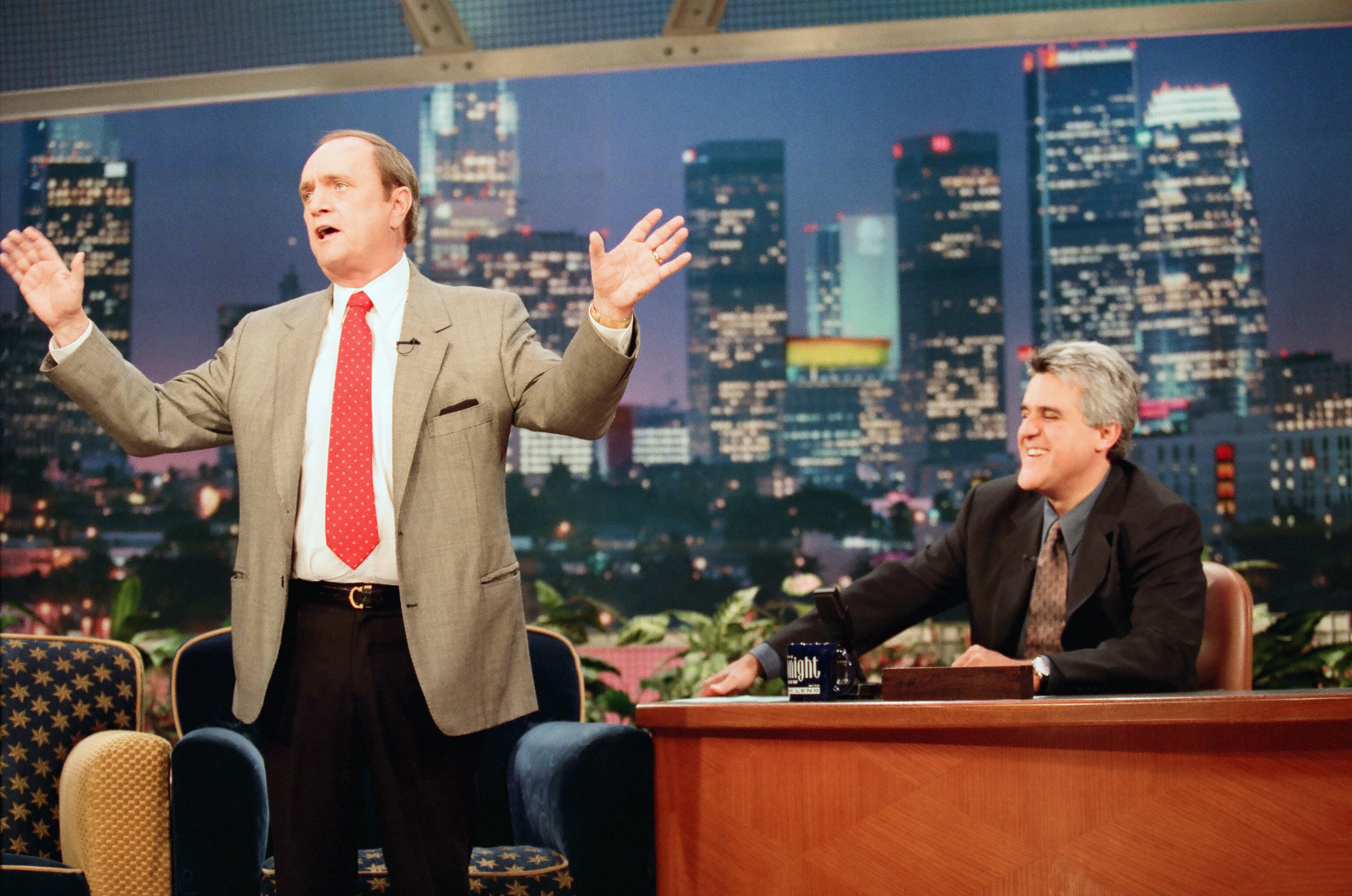 Bob Newhart at "The Tonight Show with Jay Leno" on July 31, 1998 | Source: Getty Images