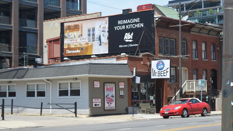 Storefront of Mr. Beef