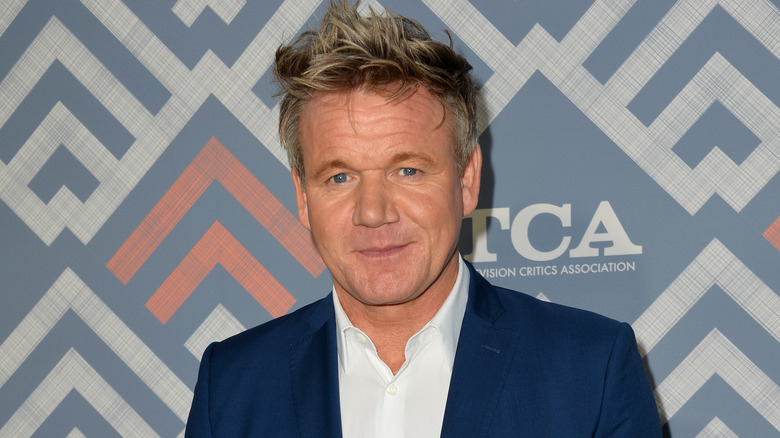 Chef Gordon Ramsay in suit