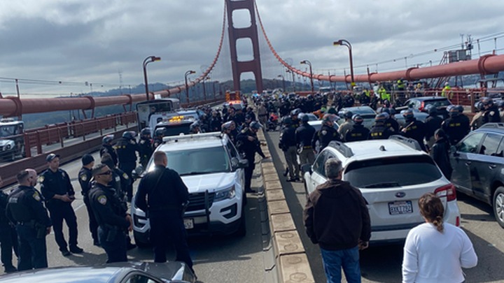 San Francisco DA charges 26 anti-Israel agitators who blocked Golden Gate Bridge